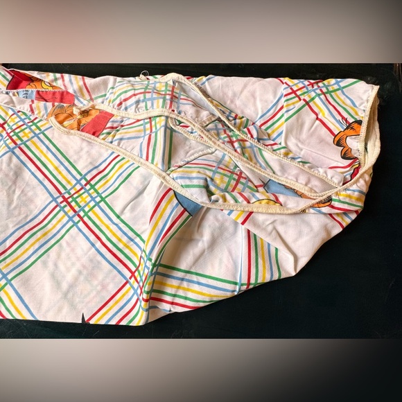 Vintage Garfield Cat 1978 Twin Flat And Fitted Sheet and 1 Pillow Case set - Picture 13 of 16